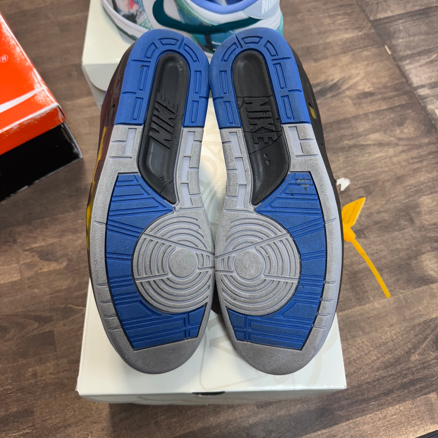 Off-White Black Blue Jordan 2 Low (USED)