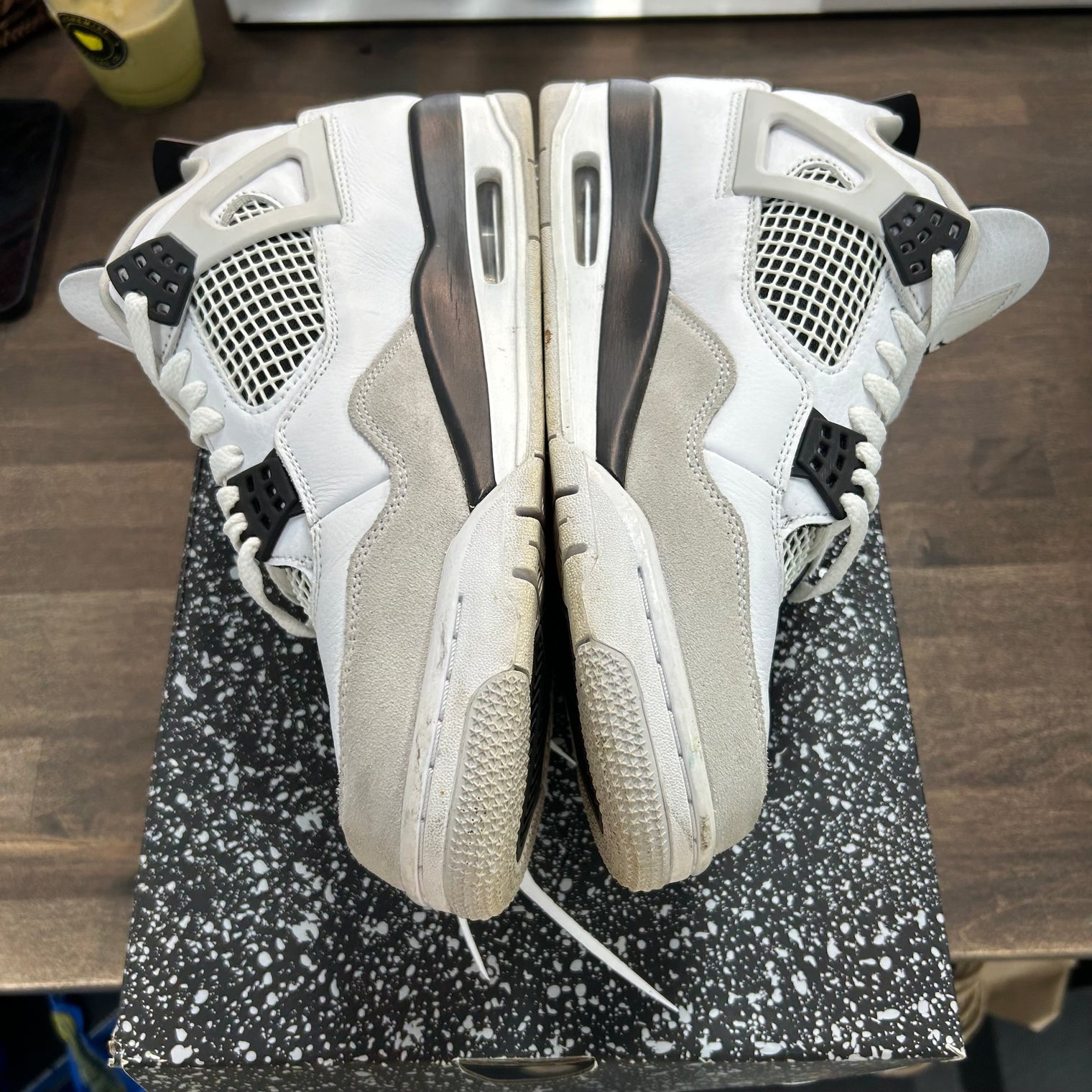 Military Black Jordan 4 Retro (USED)