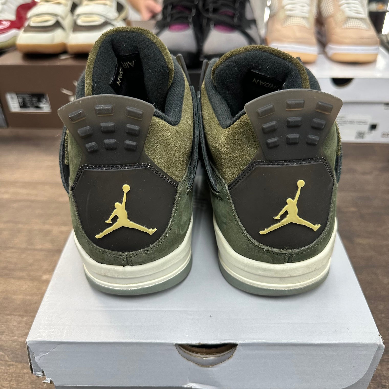 Craft Olive Jordan 4 (USED, No Box)