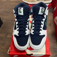 Sports Specialties White Navy Dunk High (USED)