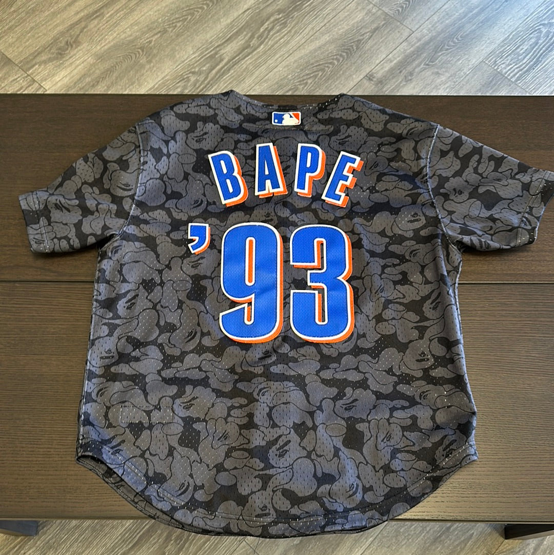 Bape Mets Mitchell & Ness Jersey (Used)