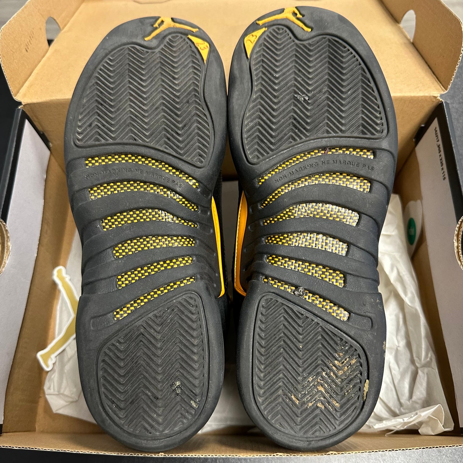 (GS) Black Taxi Jordan 12 Retro (USED)