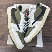 Travis Scott Medium Olive Jordan 1 Low (USED)