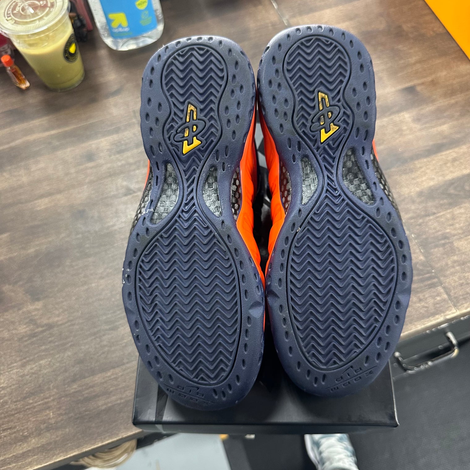 Blue Void Rugged Orange Foamposite One (USED)