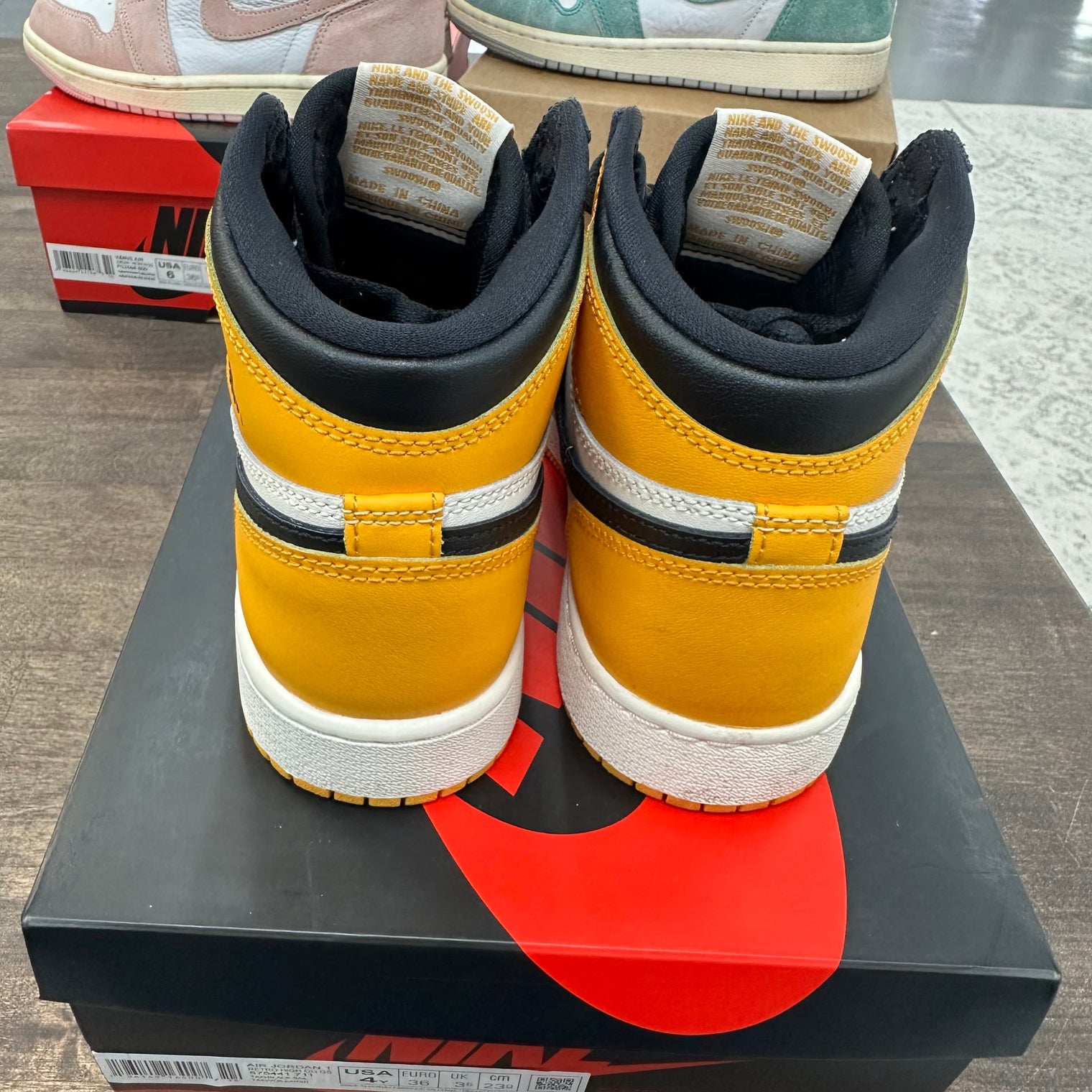 Taxi Yellow Toe Jordan 1 High (GS) (USED)