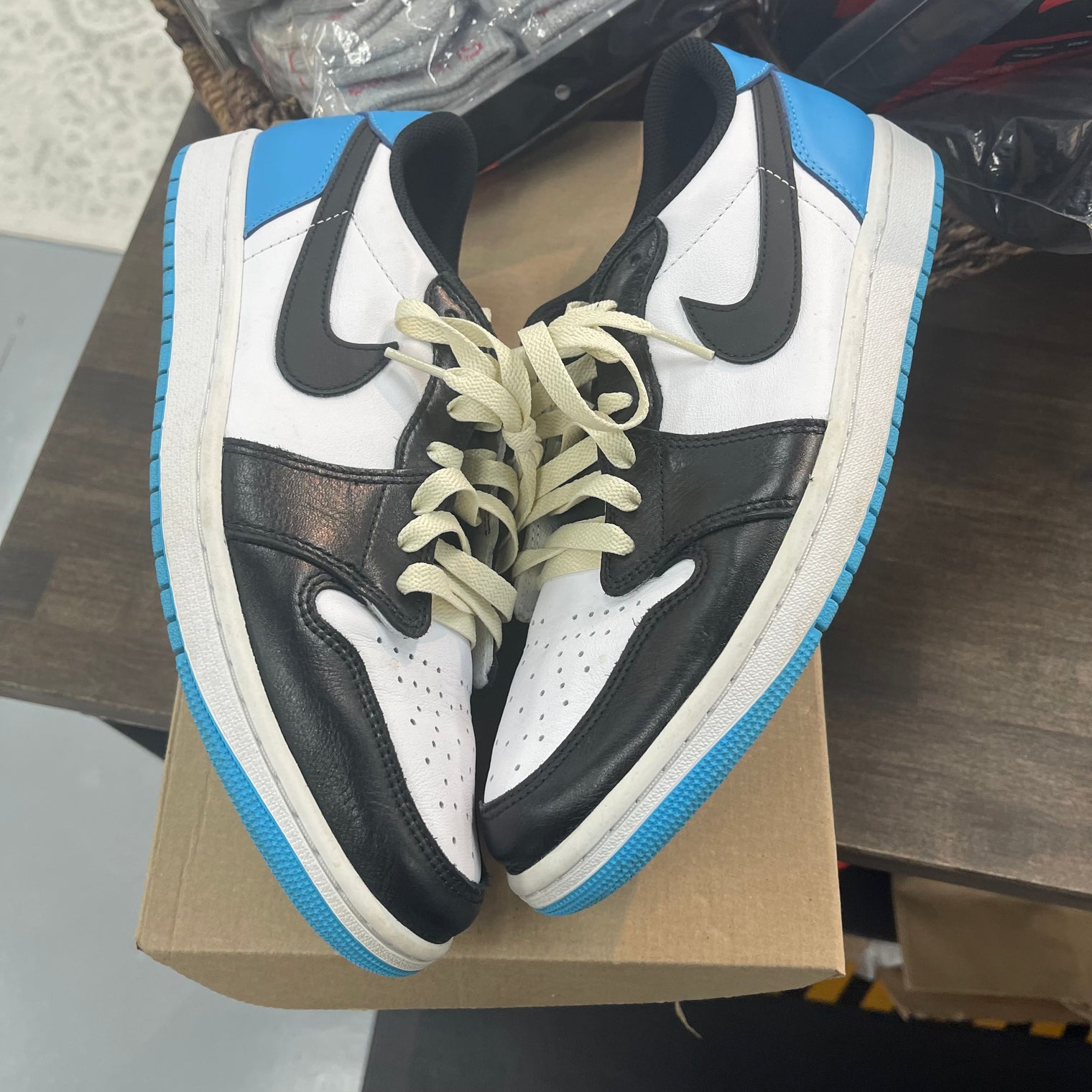 Powder Blue Jordan 1 Low (USED, No Box)