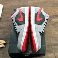 Black Light Smoke Grey Gym Red Jordan 1 Low (USED)