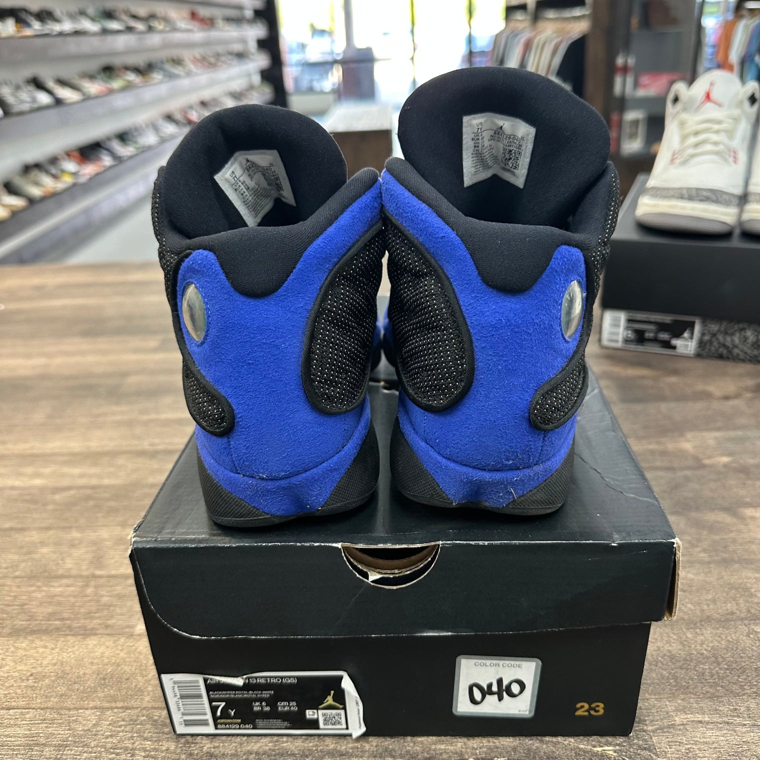 (GS) Black Hyper Royal Jordan 13 (USED)