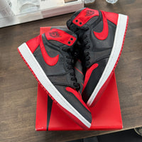 Satin Bred Jordan 1 High (W) (USED)