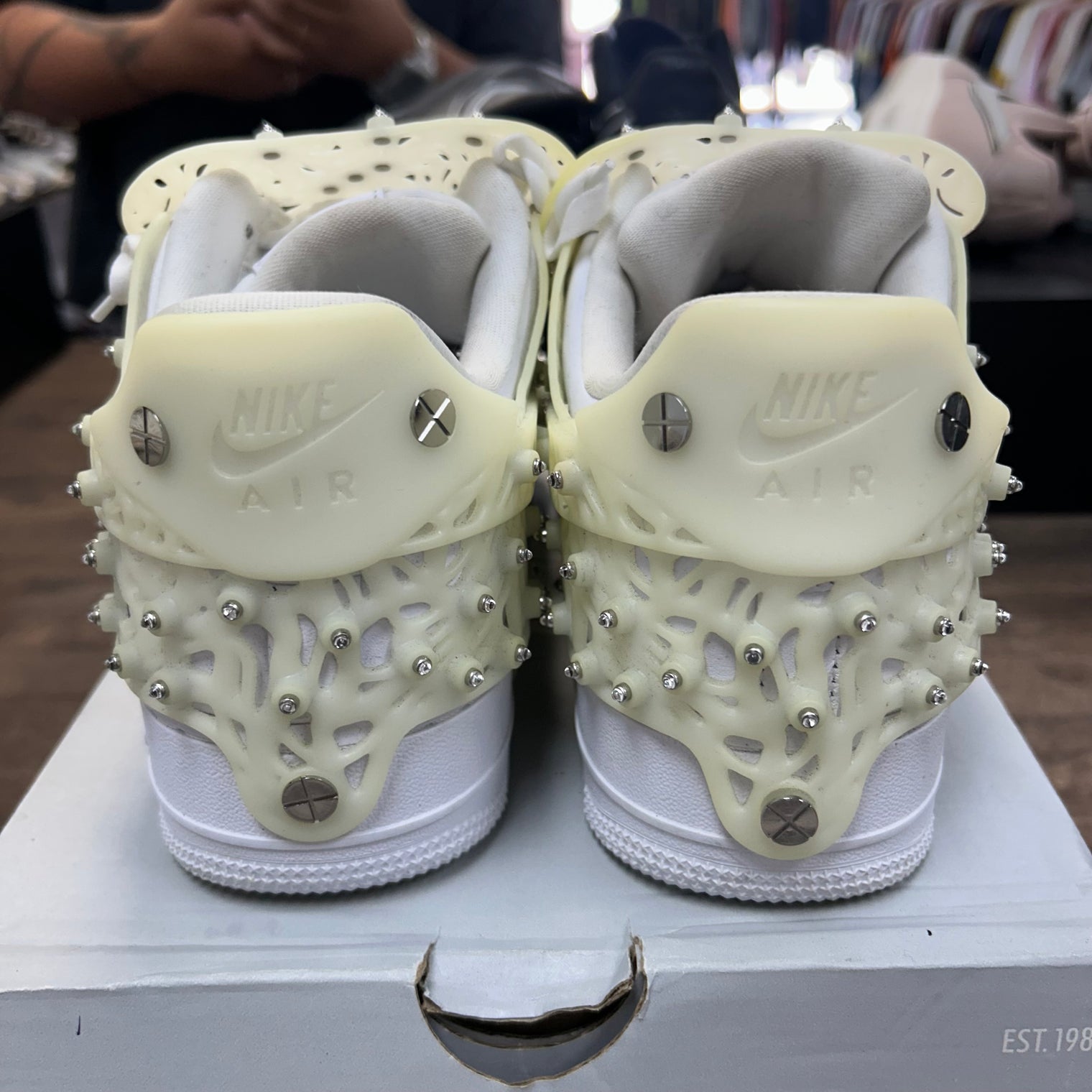 Swarovski Retroreflection Crystals White Air Force 1 Low (W) (USED,Replacement Box)