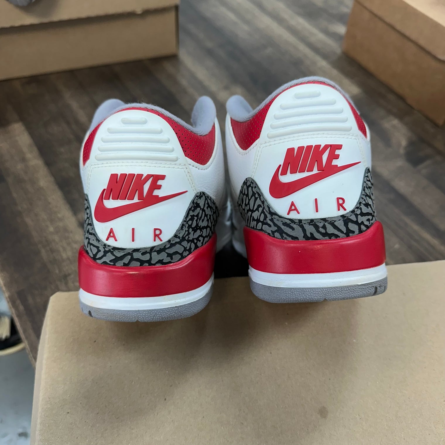 Fire Red Jordan 3 Retro (Used, No Box)