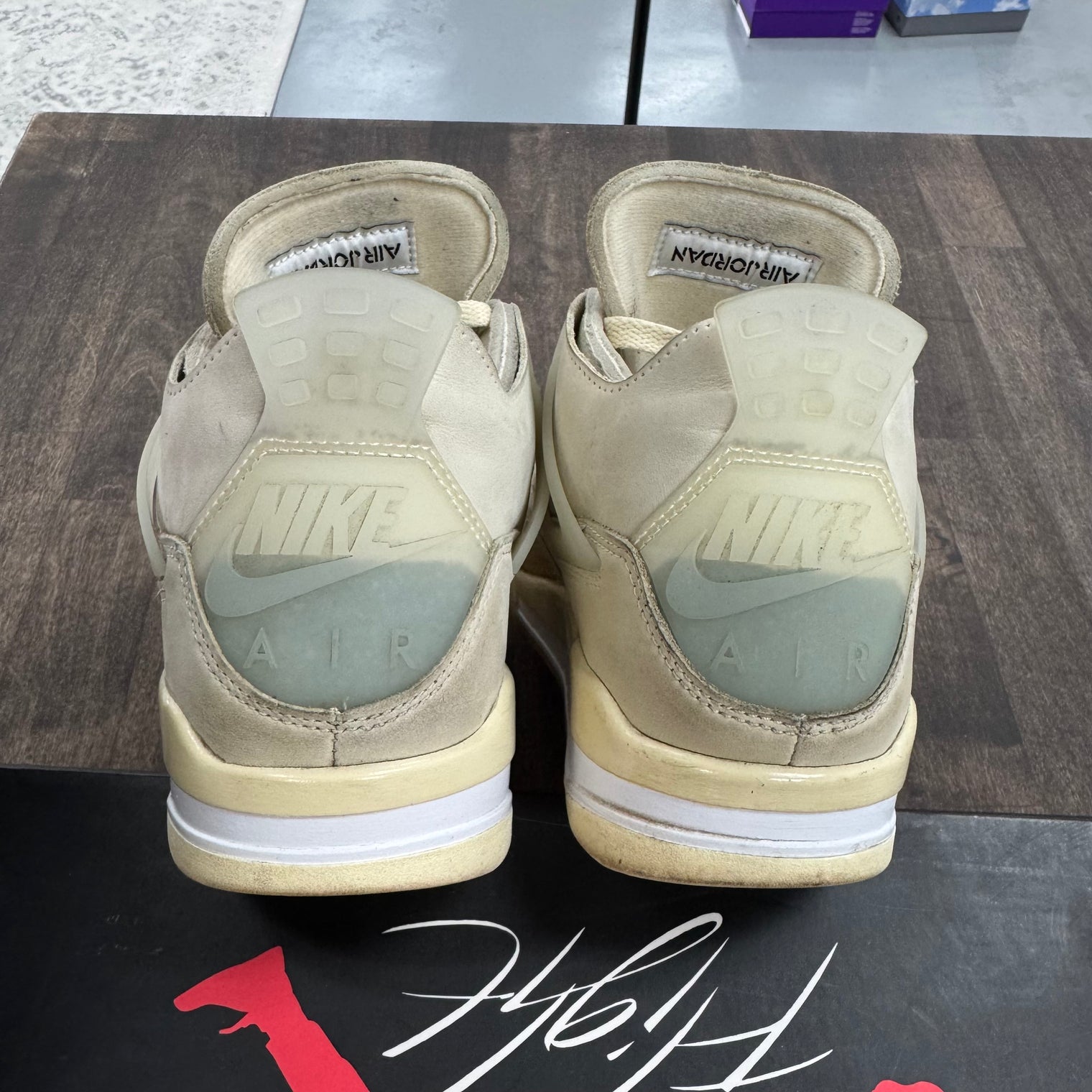 Off-White Sail Jordan 4 Retro (W) (USED)