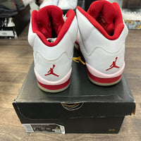 White Red Pink Jordan 5 Retro (GS) (USED)