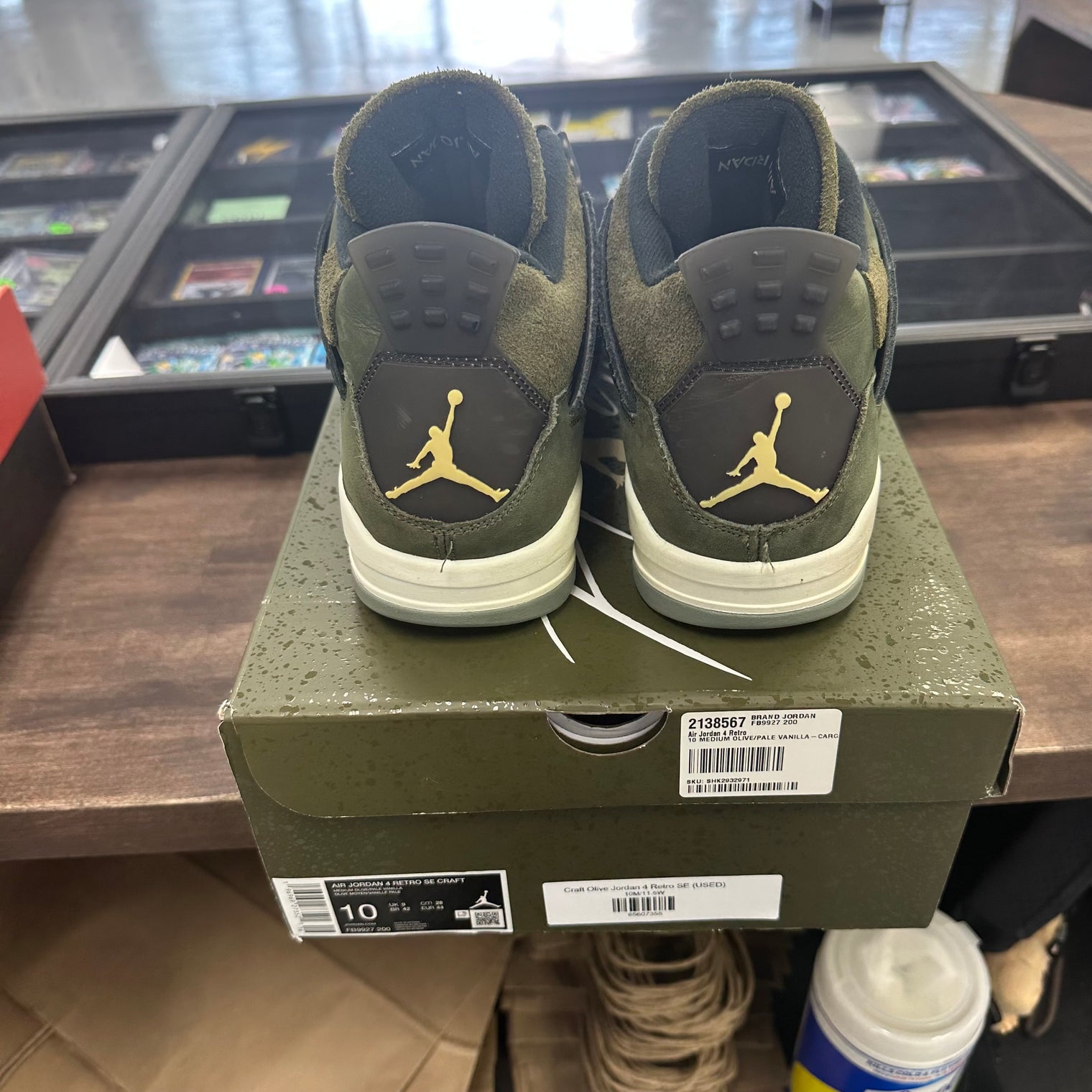 Craft Olive Jordan 4 Retro SE (USED)