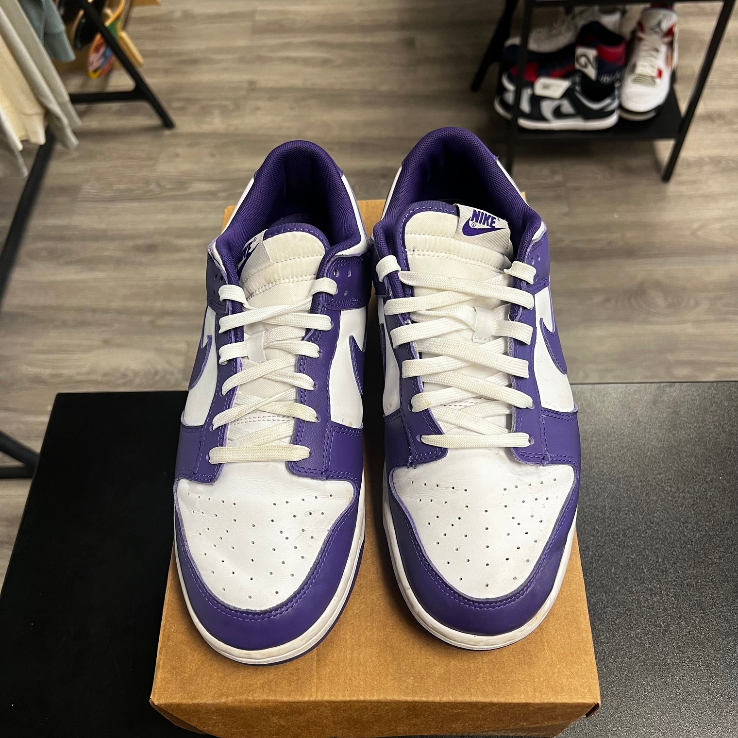 Championship Court Purple Dunk Low (USED, no box)
