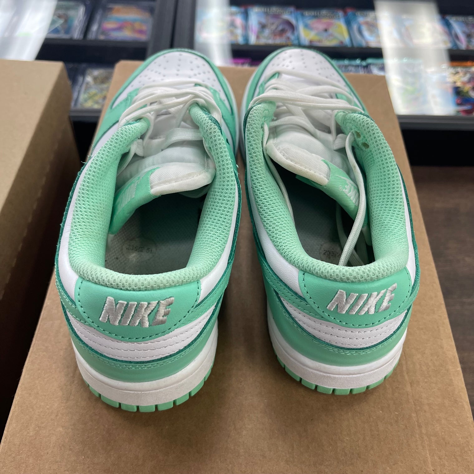 (W) Green Glow Dunk Low (USED,No Box)