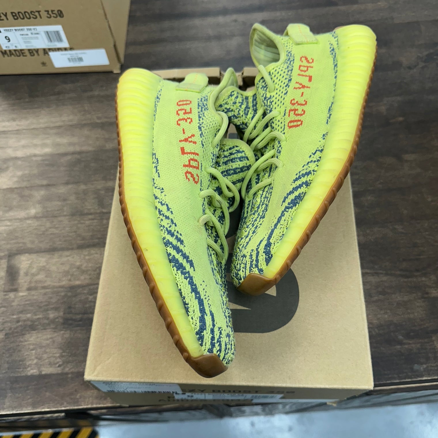 Semi Frozen Yellow Yeezy 350 (USED)