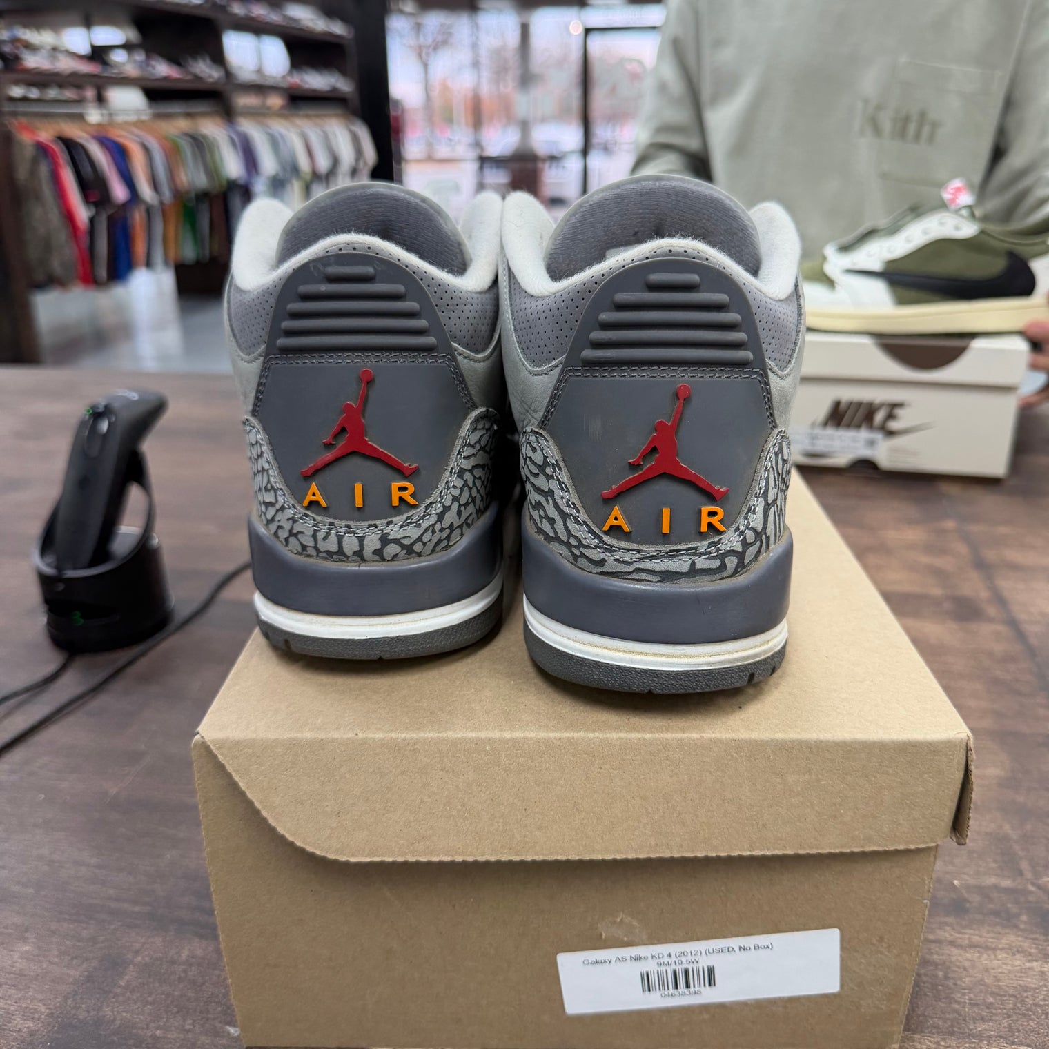 Cool Grey Jordan 3 Retro (USED, No Box)