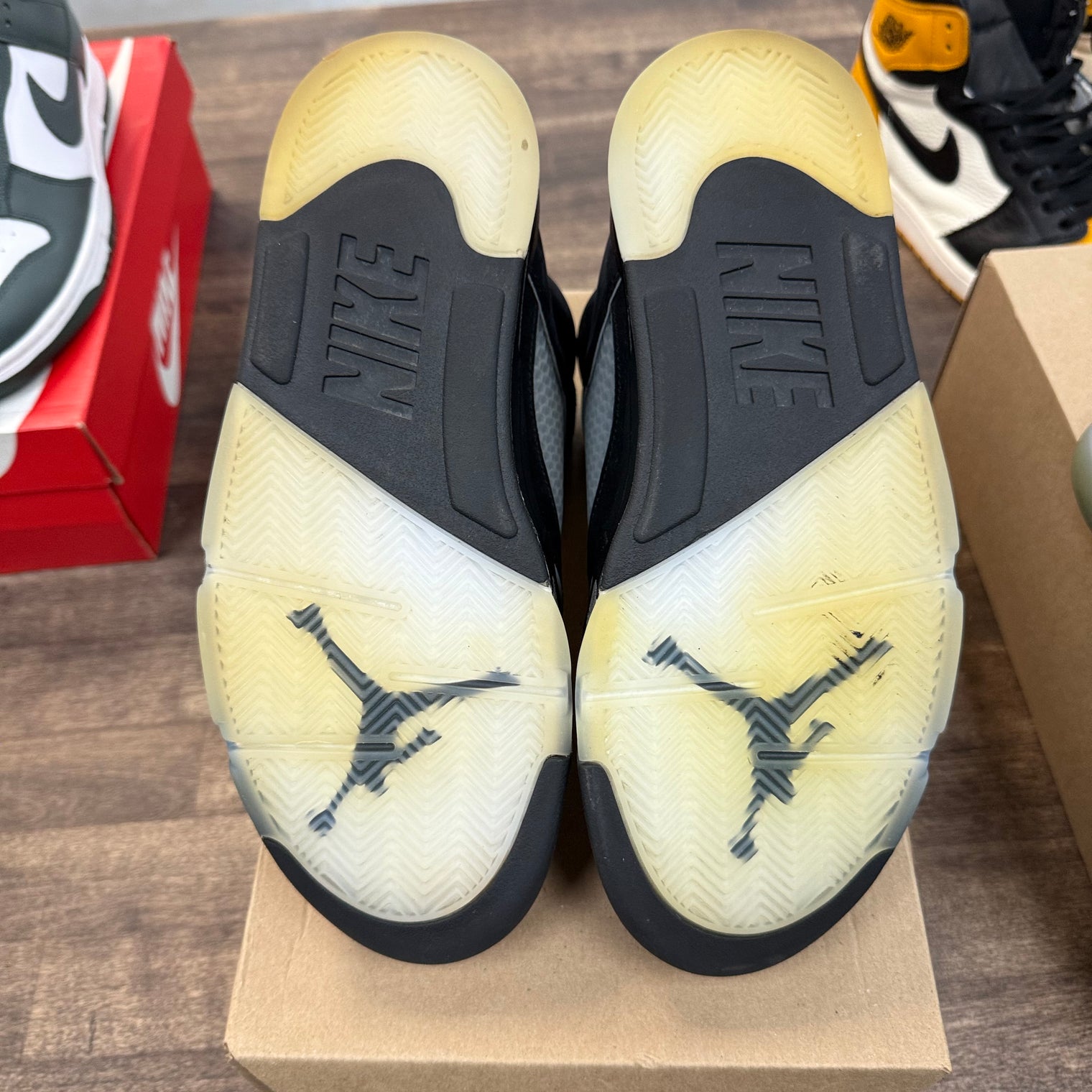 Black Metallic Jordan 5 (2025) (USED, No Box)