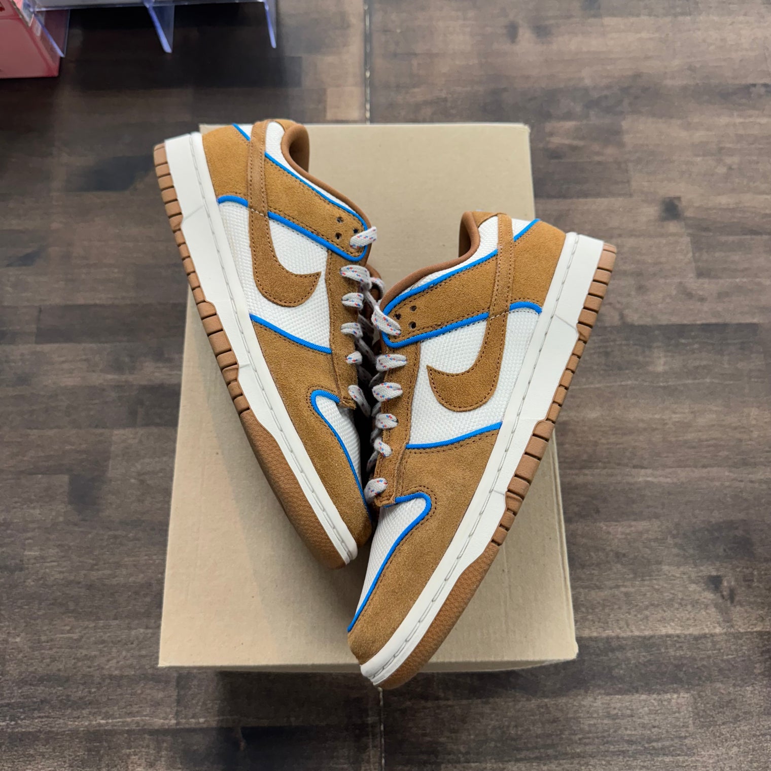 Premium Light British Tan Dunk Low (USED, No Box)