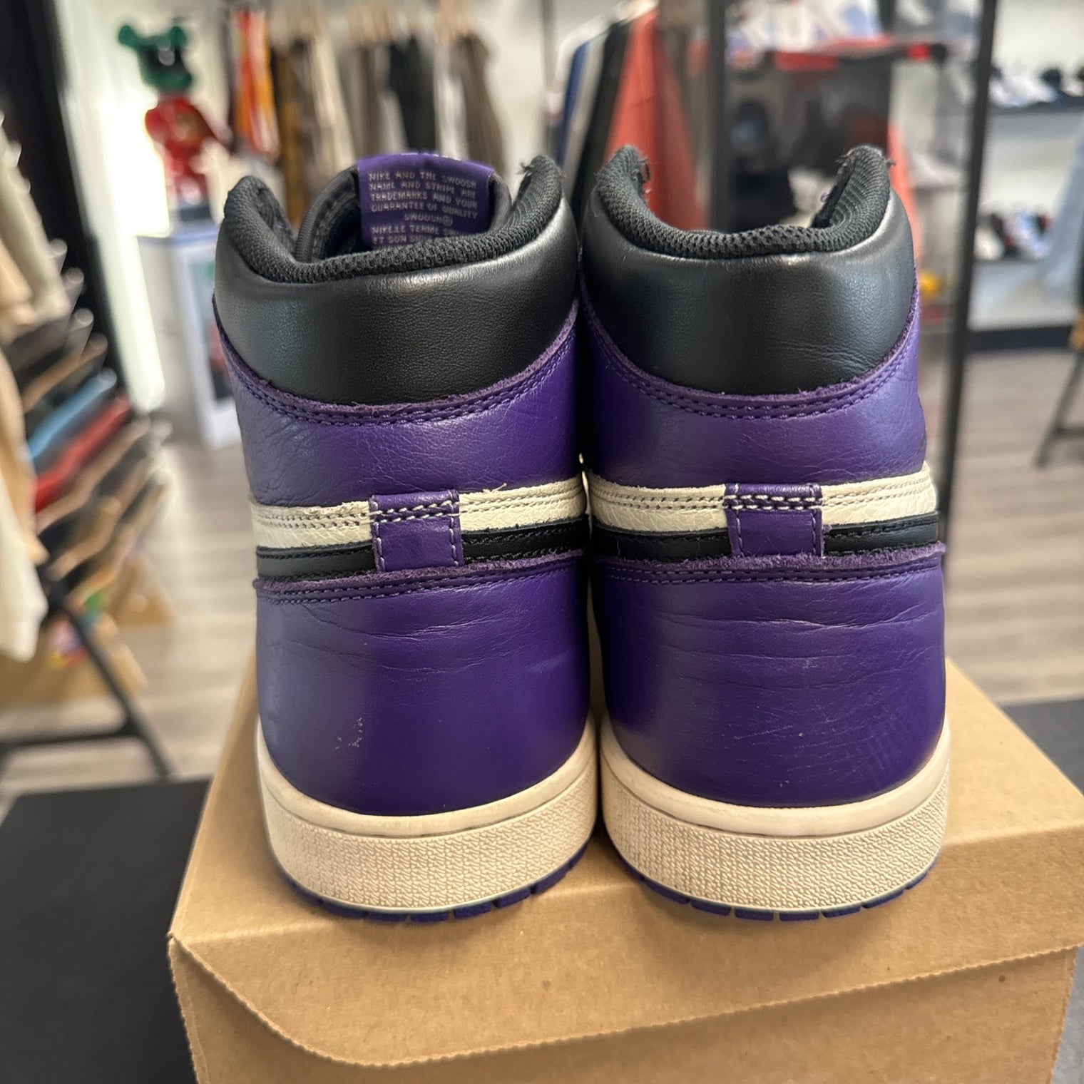 Court Purple Jordan 1 High Retro (2018) (USED;NO BOX)