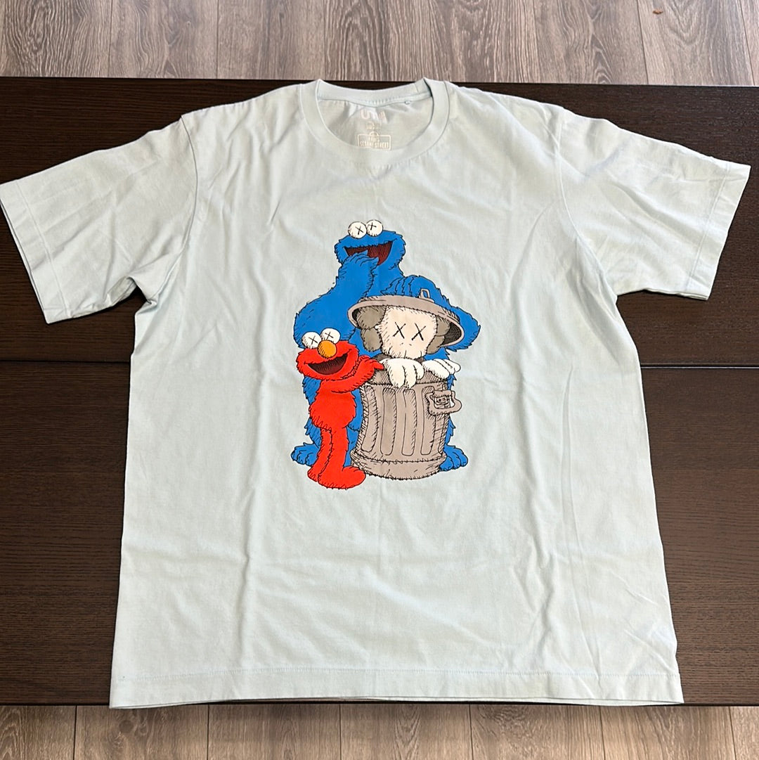 Kaws Sesame Street Tee Blue (Used)