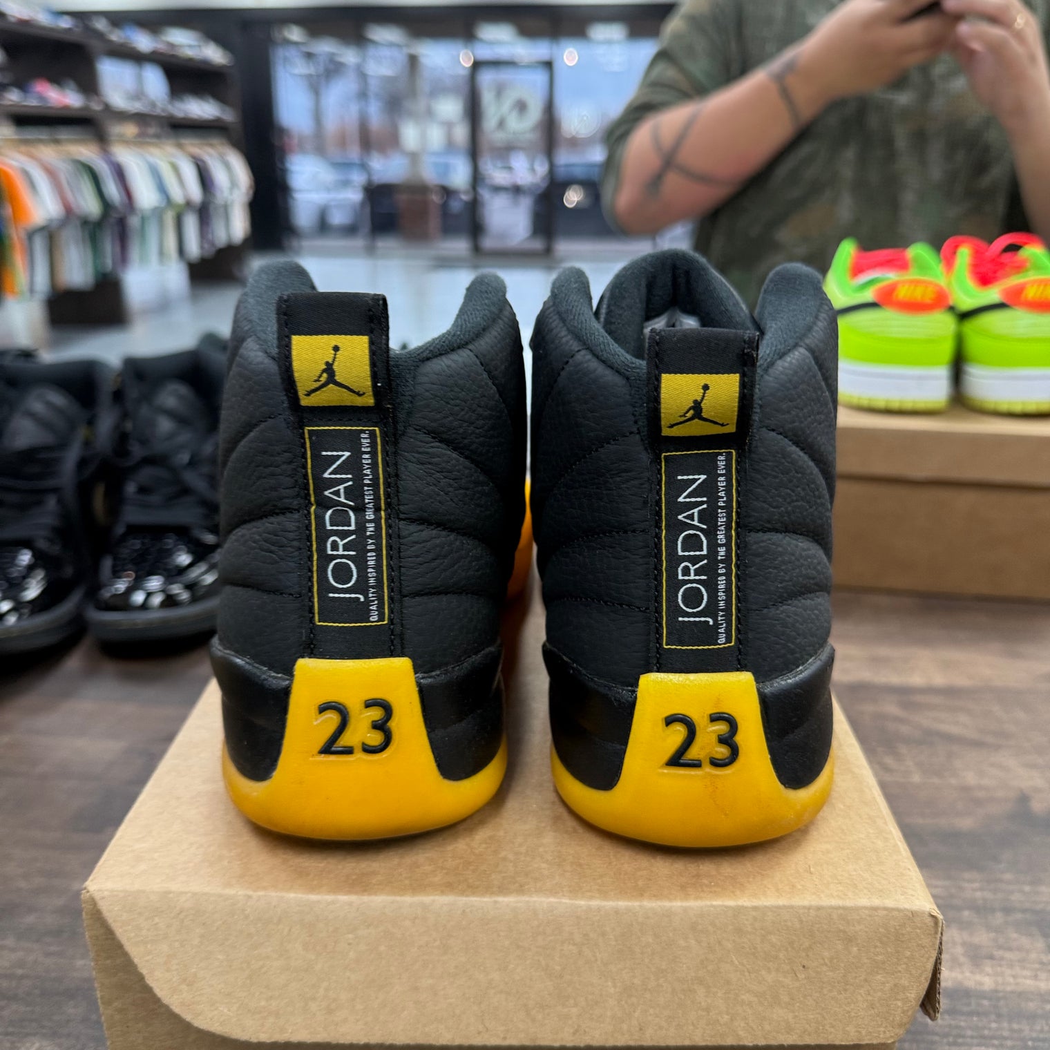 University Gold Jordan 12 Retro (USED, No Box)