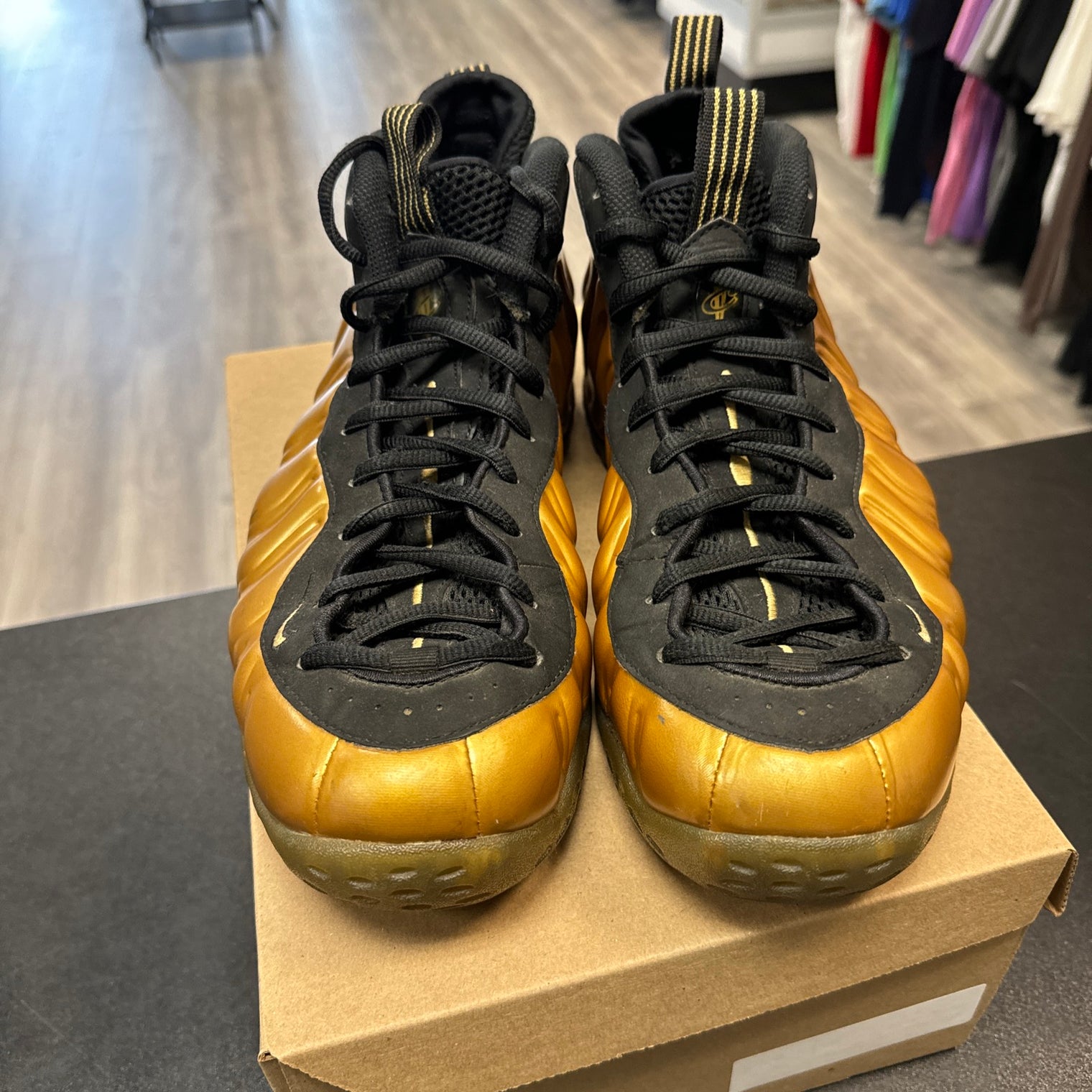 Nike Air Foamposite Metallic Gold (Used;no box)