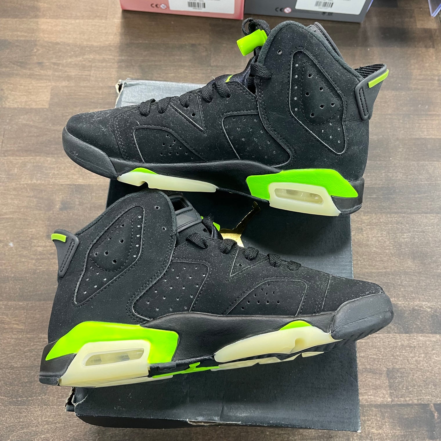 (GS) Electric Green Jordan 6 (USED)