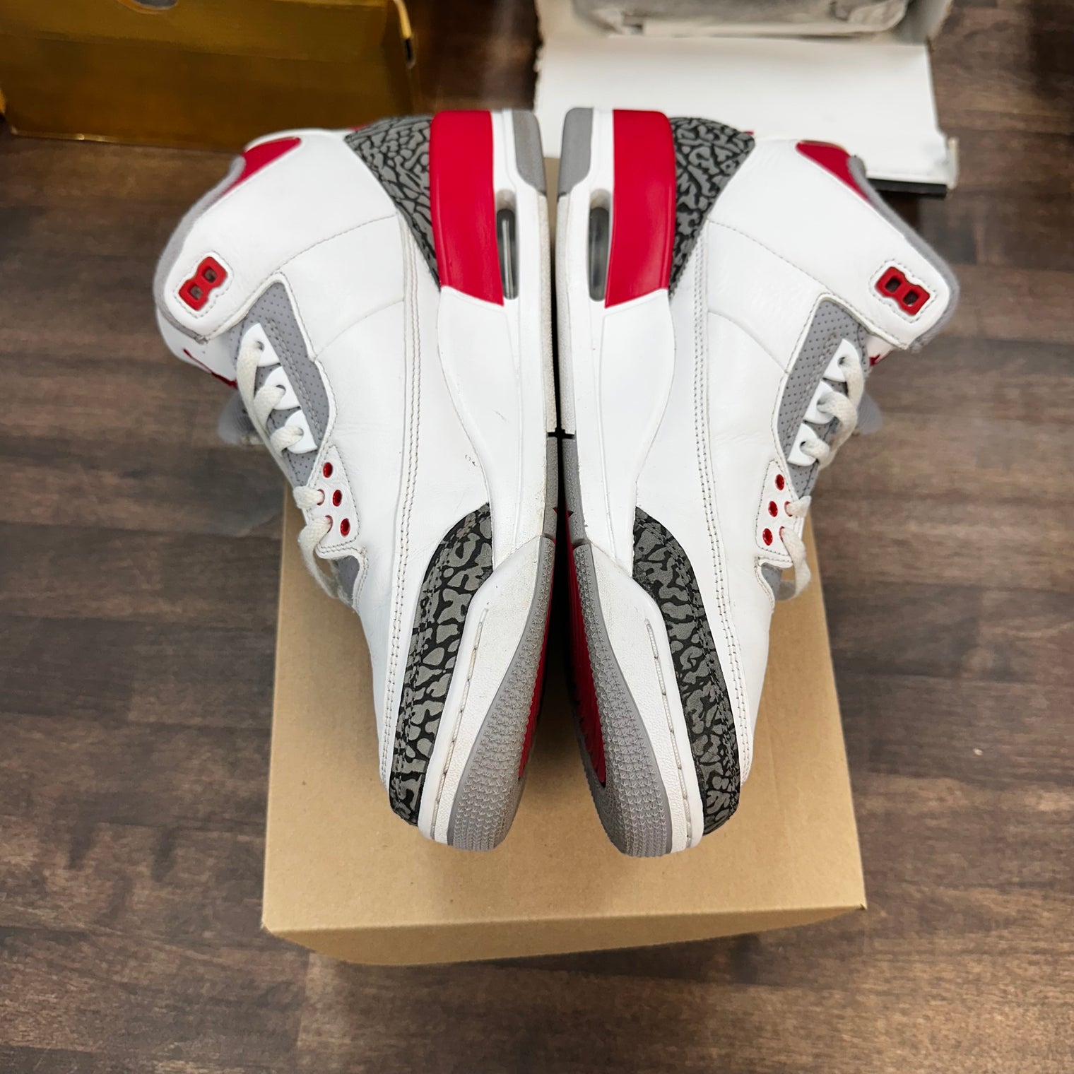 Fire Red Jordan 3 (USED,No Box)