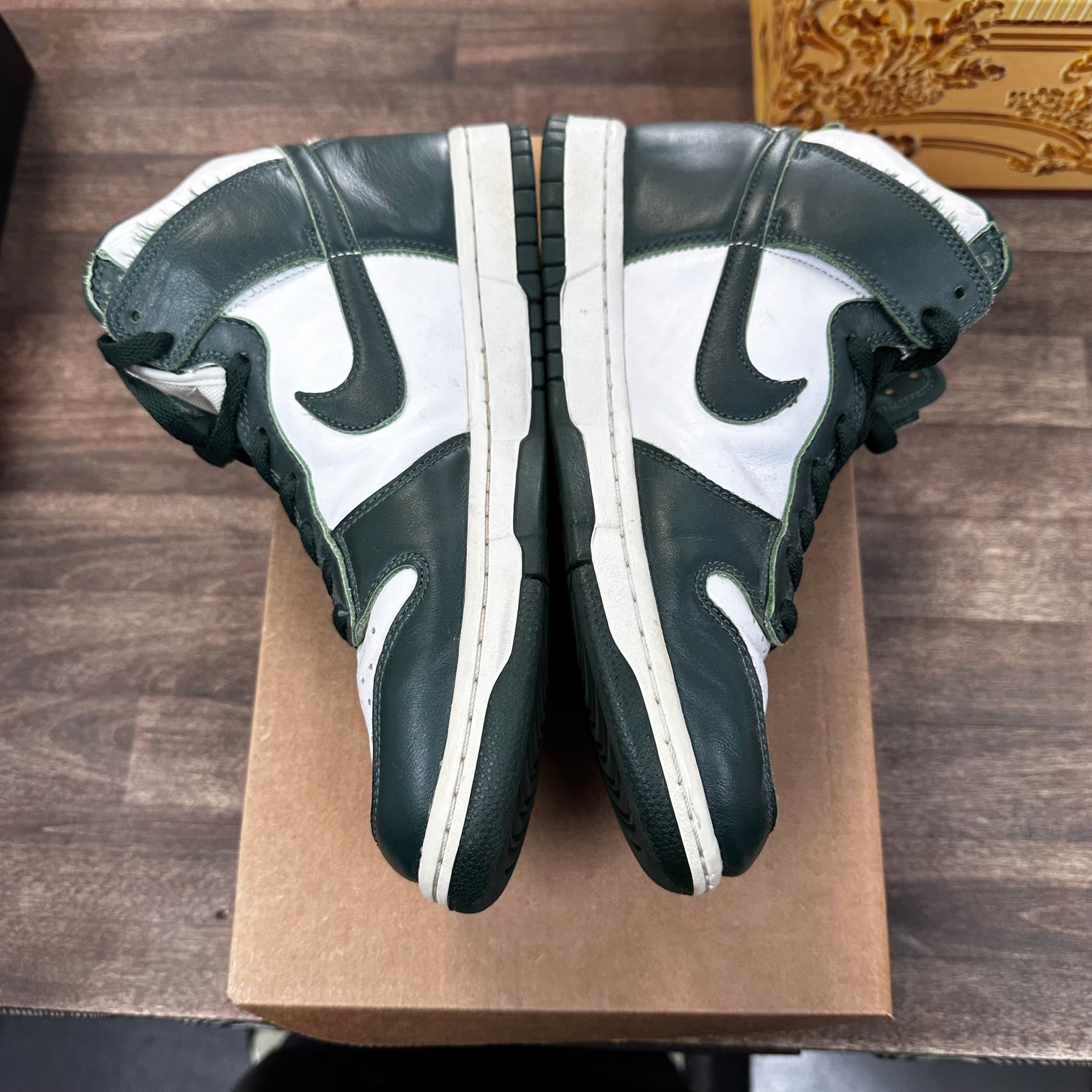 Spartan Green Dunk High (USED, No Box)