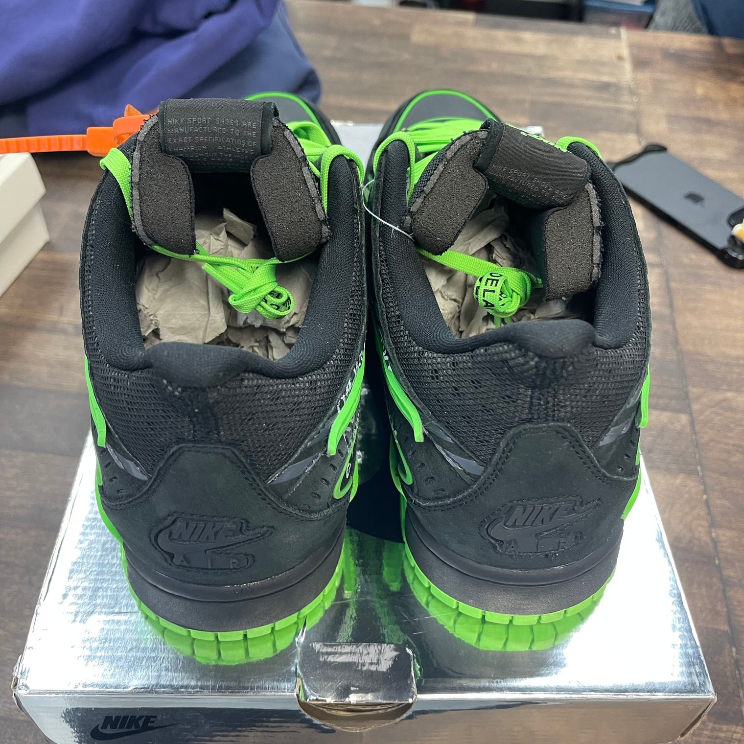 Green Strike Off-White Nike Rubber Dunk (USED)