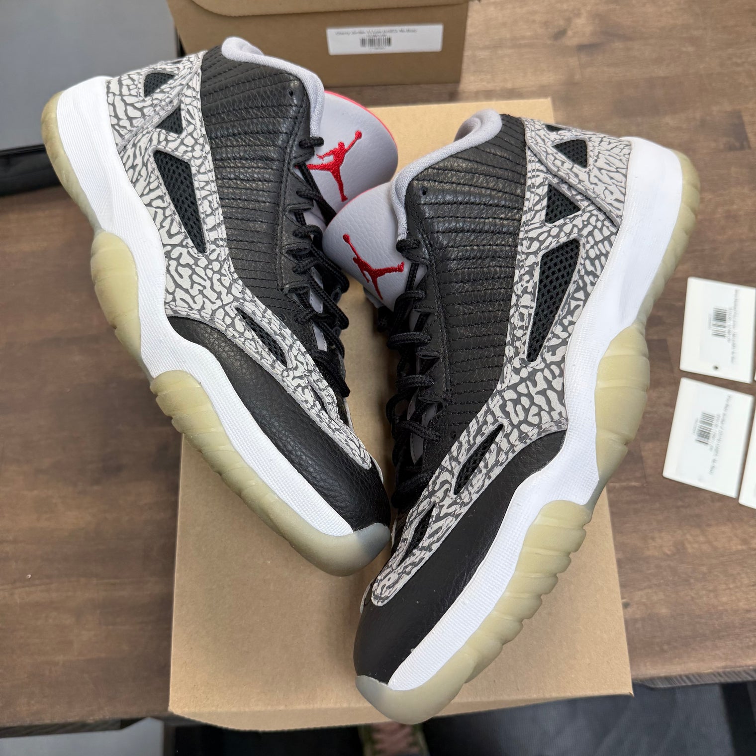 Black Cement Jordan 11 Low IE (USED, No Box)