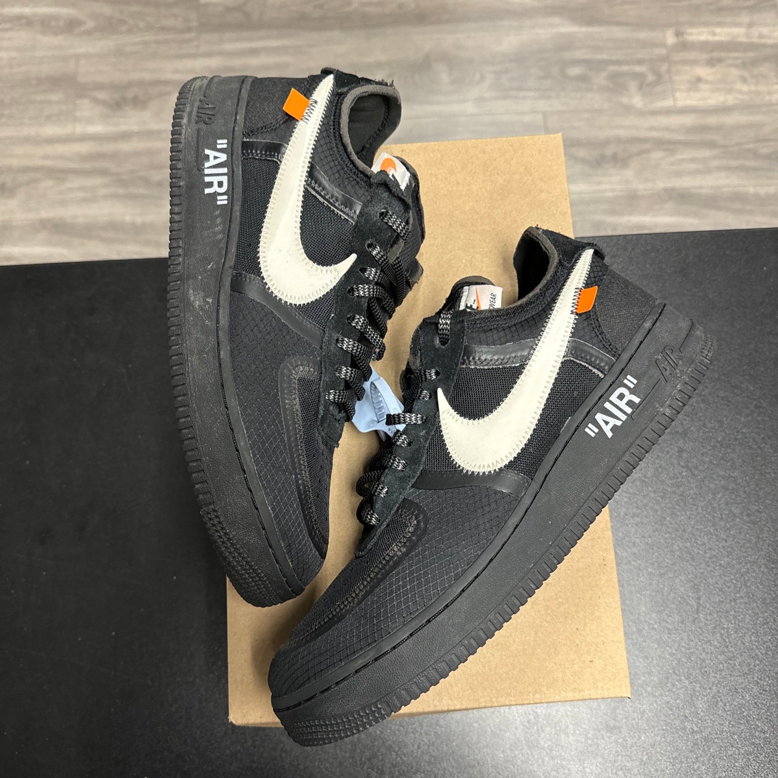 Off-White Black Air Force 1 (USED, No Box)
