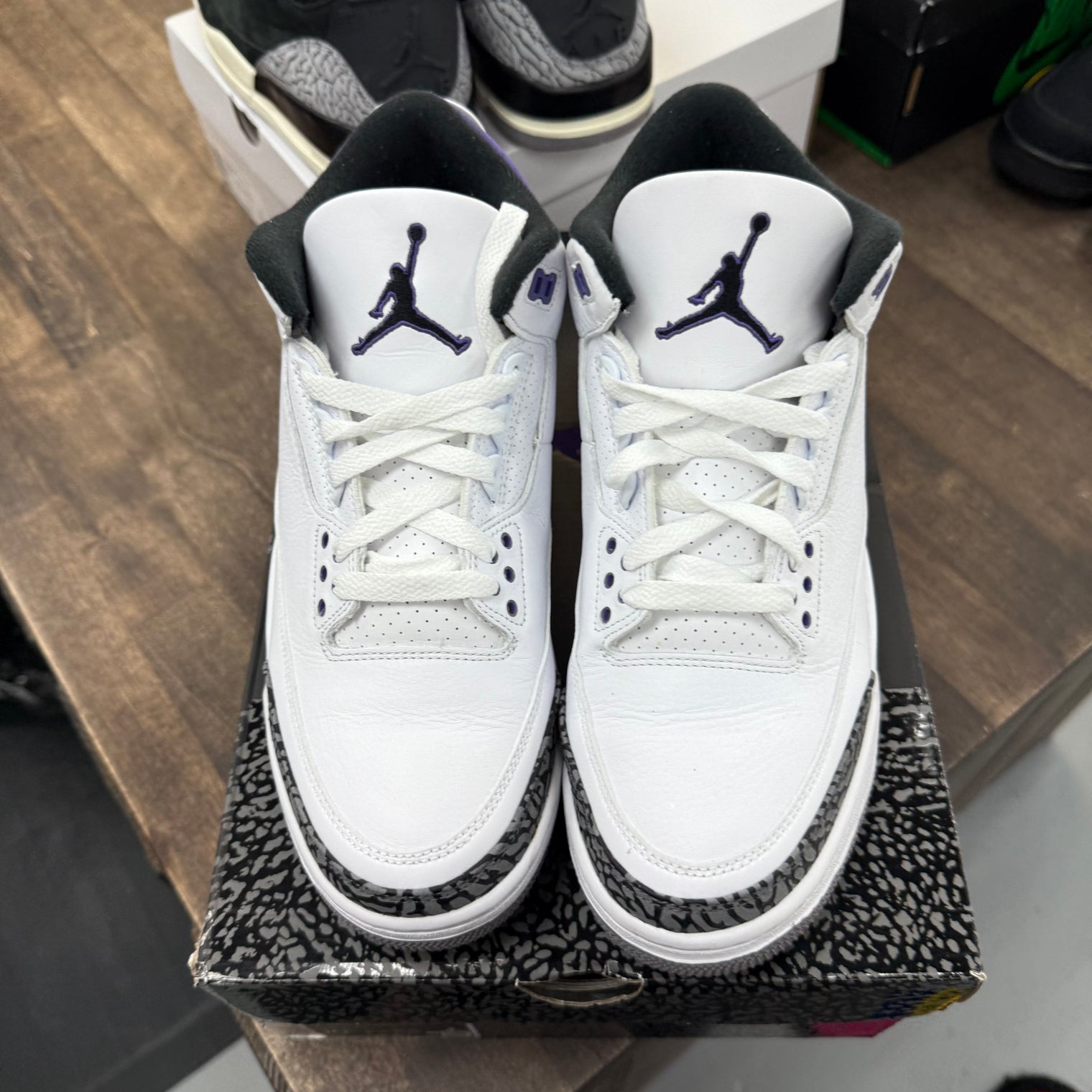 Dark Iris Jordan 3 Retro (USED)