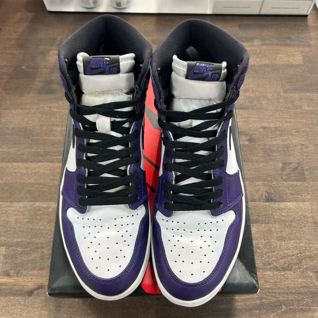 Court Purple White Jordan 1 High Retro (USED)