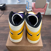 SE Laker Jordan 1 Mid (USED,NO BOX)
