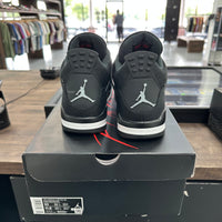 Black Canvas Jordan 4 (Lightly Worn)