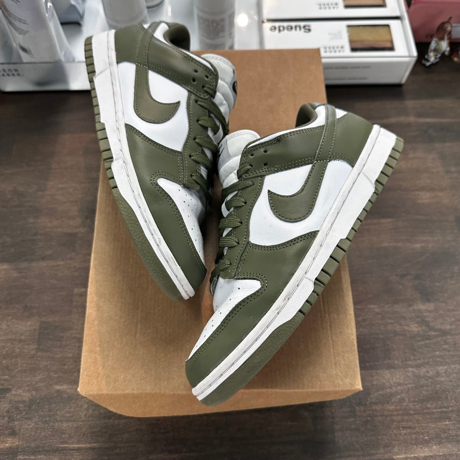 (W) Olive Dunk Low (USED,No Box)