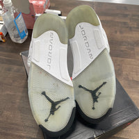 White Metallic Jordan 5 (USED)