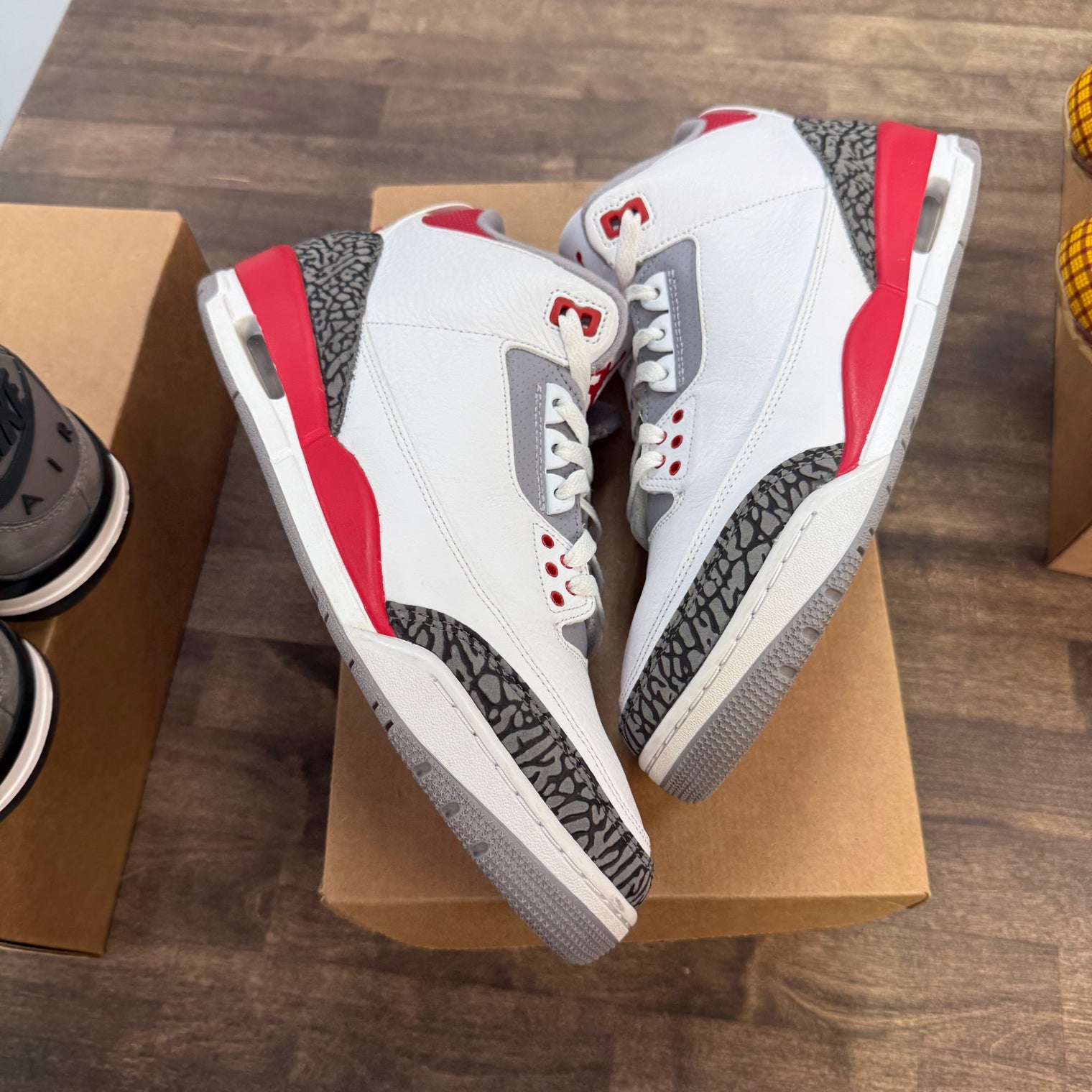 Fire Red Jordan 3 Retro (USED, No Box)