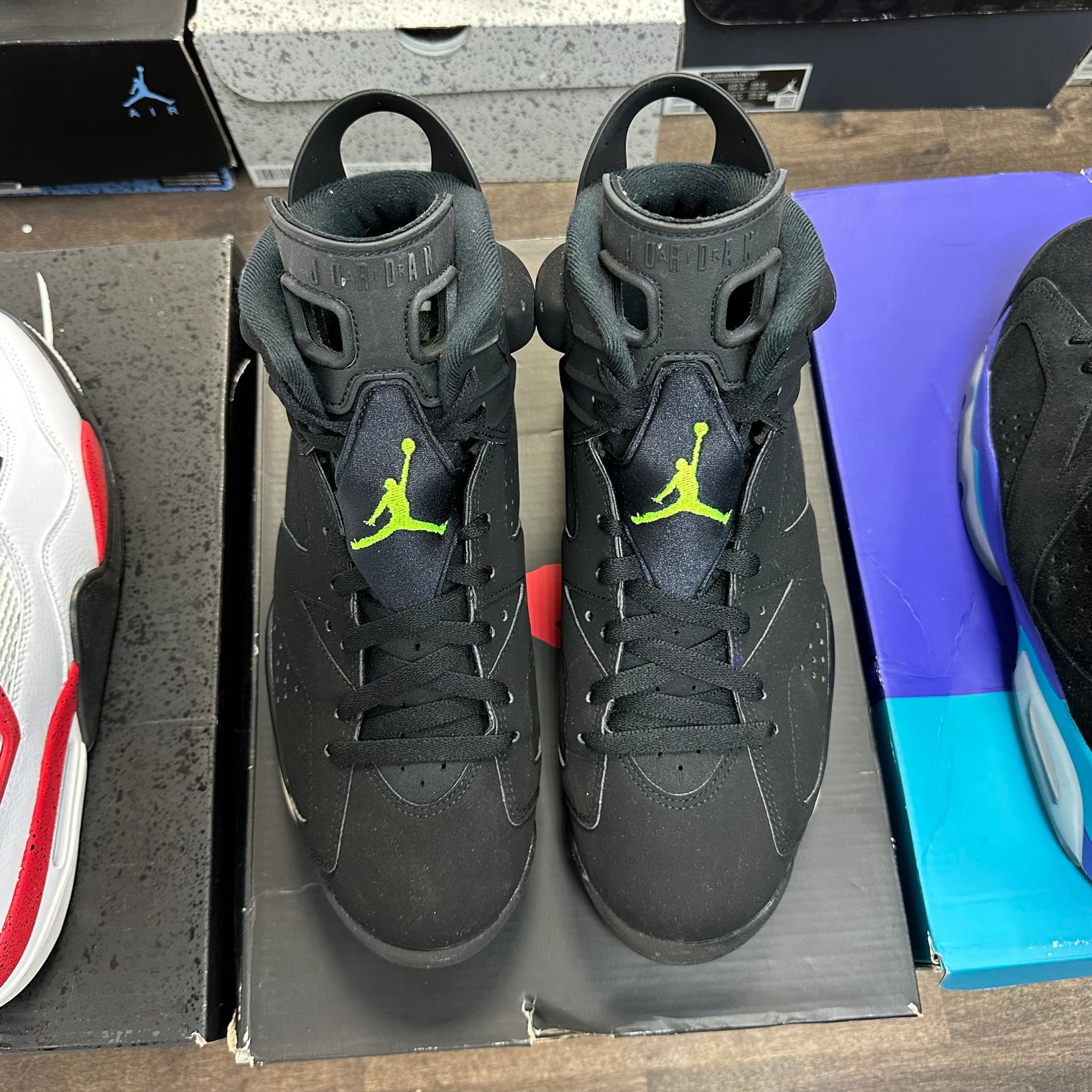Electric Green Jordan 6 Retro (USED)