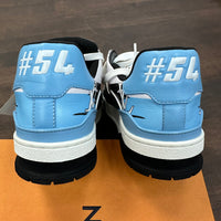 Louis Vuitton White Blue Trainer Sneaker (USED)