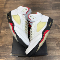 Fire Red Jordan 5 (USED,No Box)