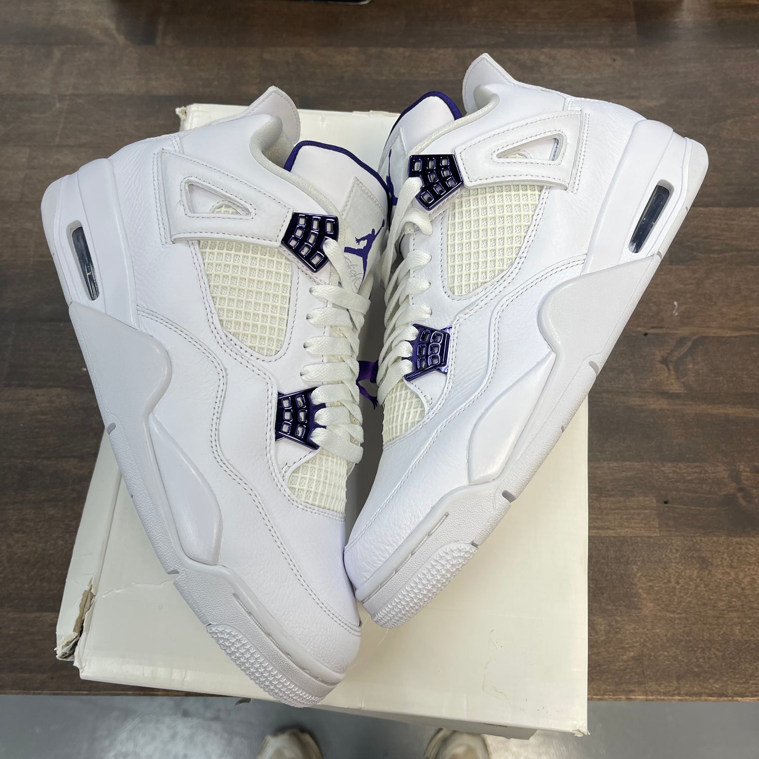 Purple Metallic Jordan 4 (USED)