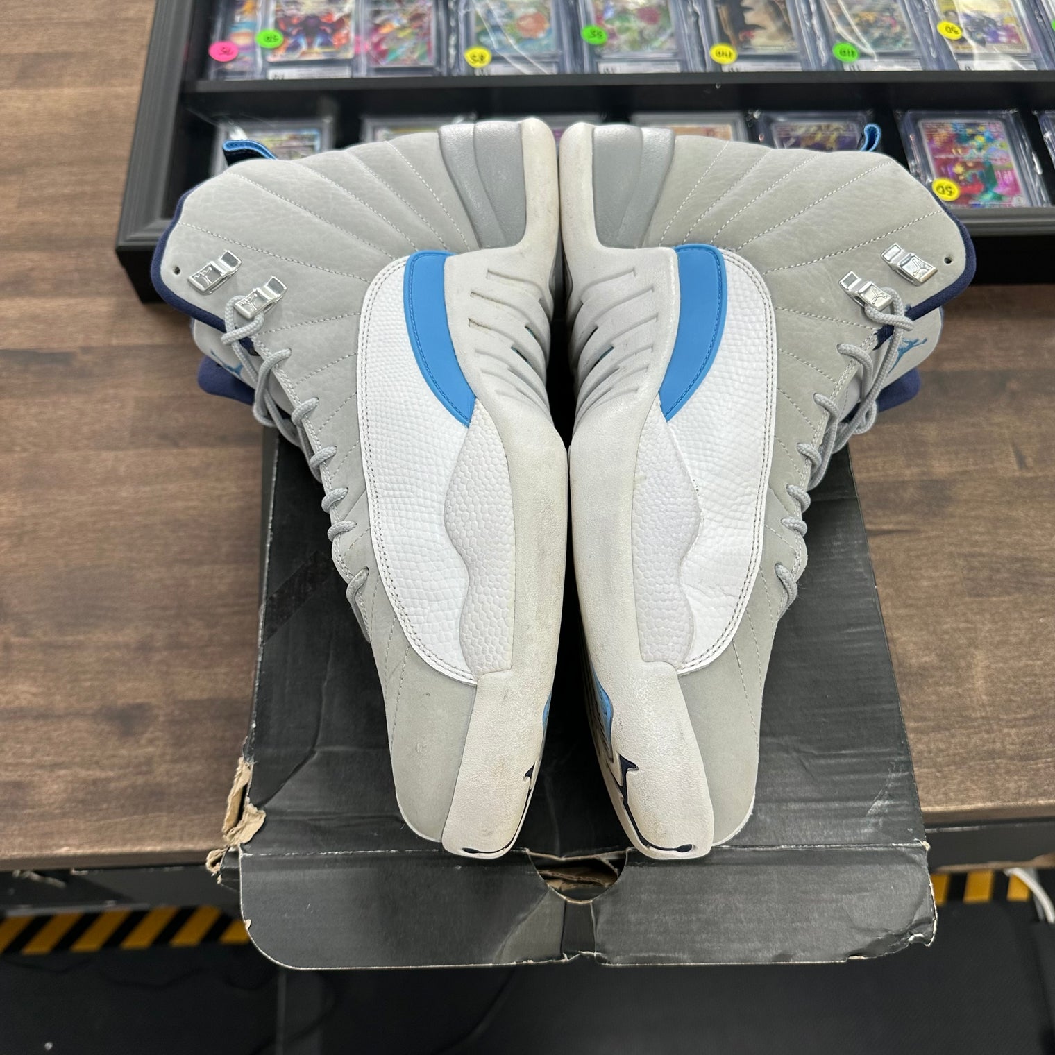 Grey University Blue Jordan 12 (USED, Replacement Box)
