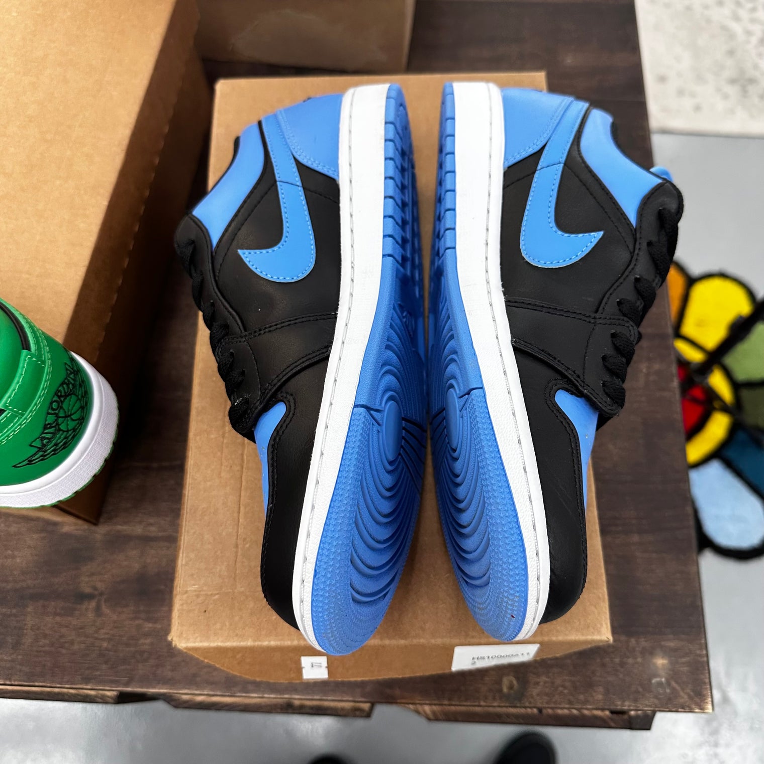 Black University Blue Jordan 1 Low (USED, No Box)