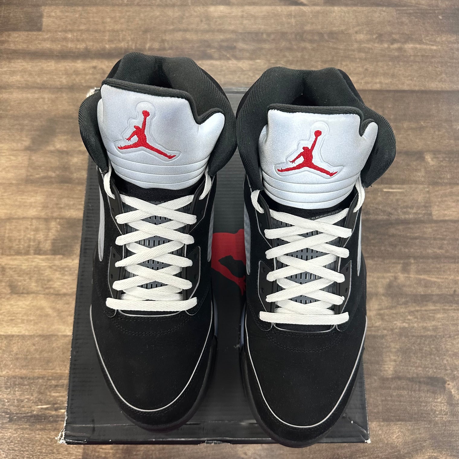 Black Metallic Reimagined Jordan 5 (USED)