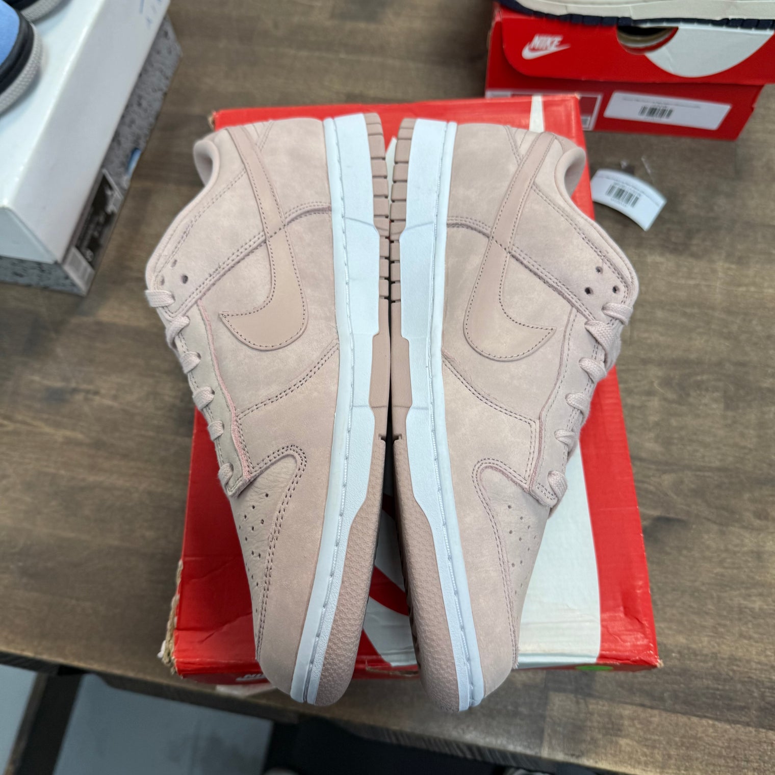 Pink Oxford Nike Dunk Low PRM (Women's) (Lightly Worn)