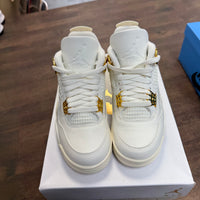 Metallic Gold Jordan 4 (W) (USED)